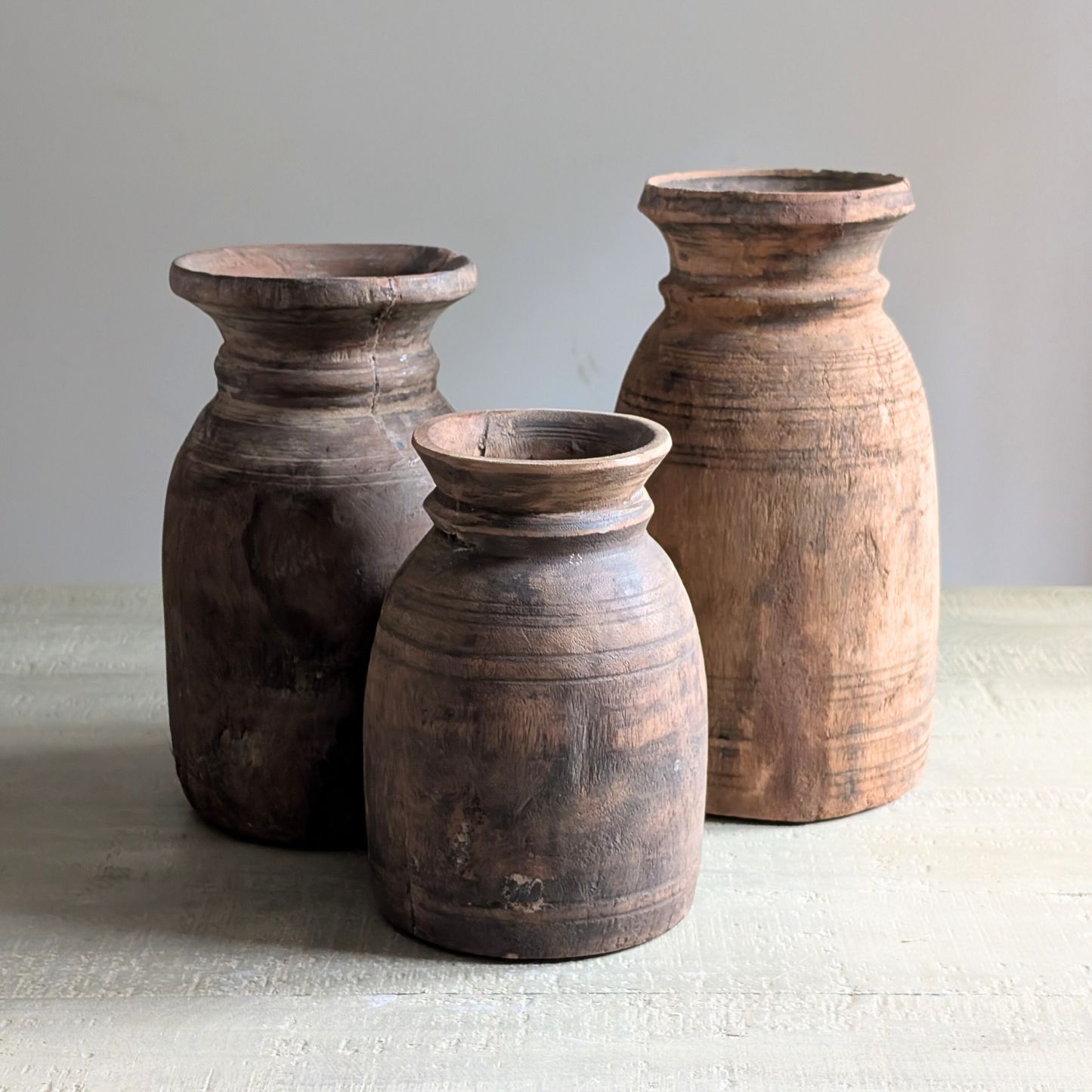 Nepalese Curd Vases