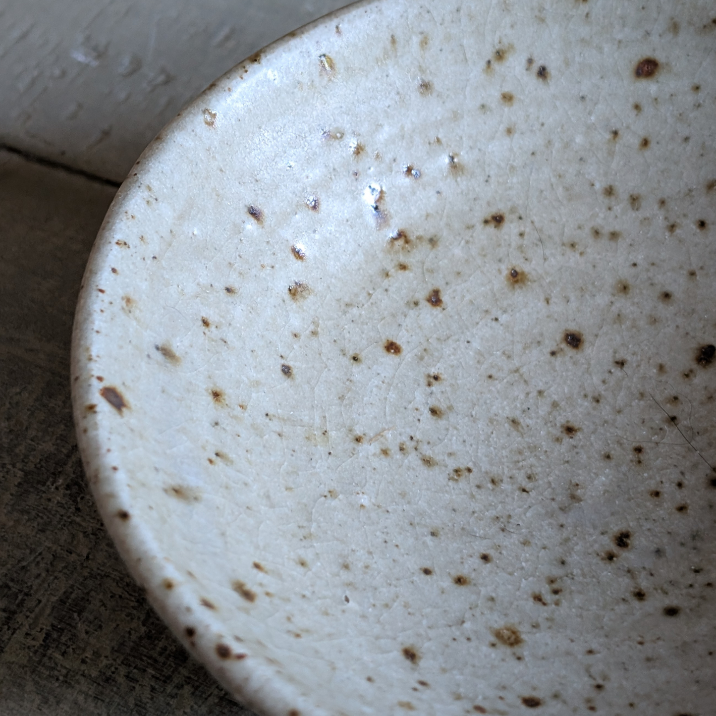 Studio Pottery Speckled Trinket Dish