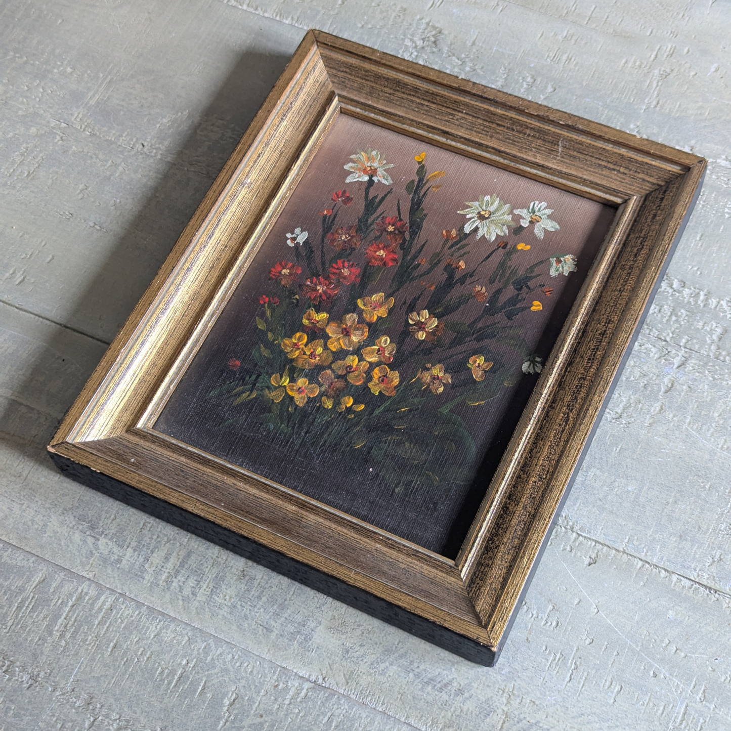 Gold Framed Floral Art