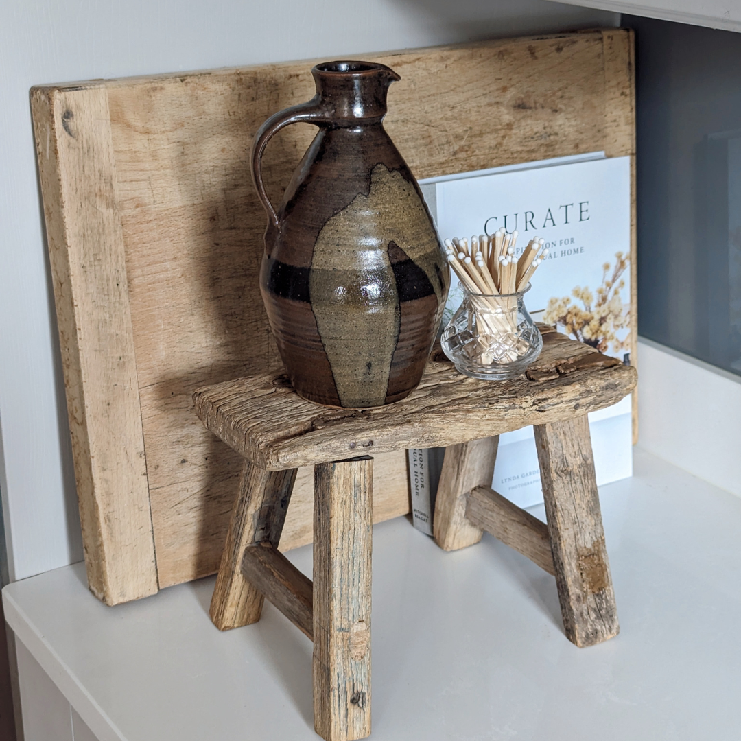 Reclaimed Wood Milking Stools