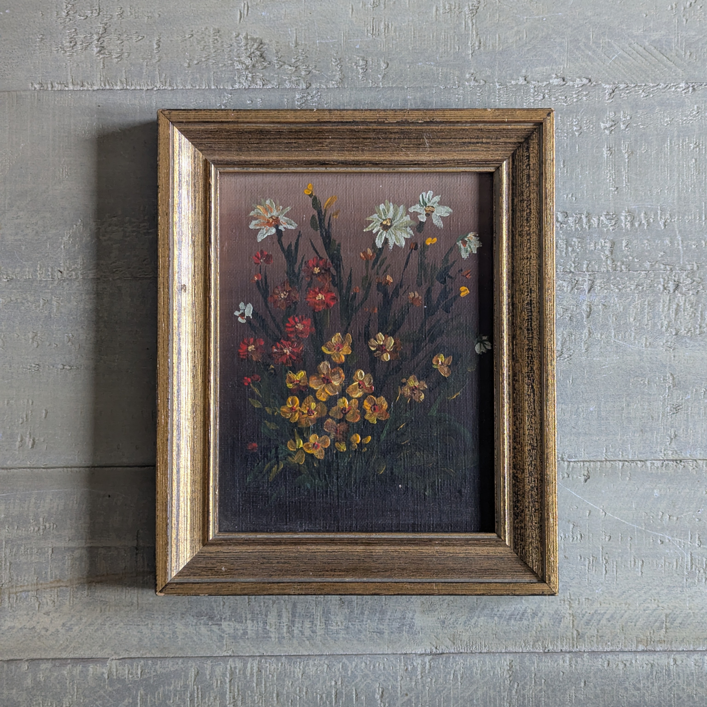 Gold Framed Floral Art