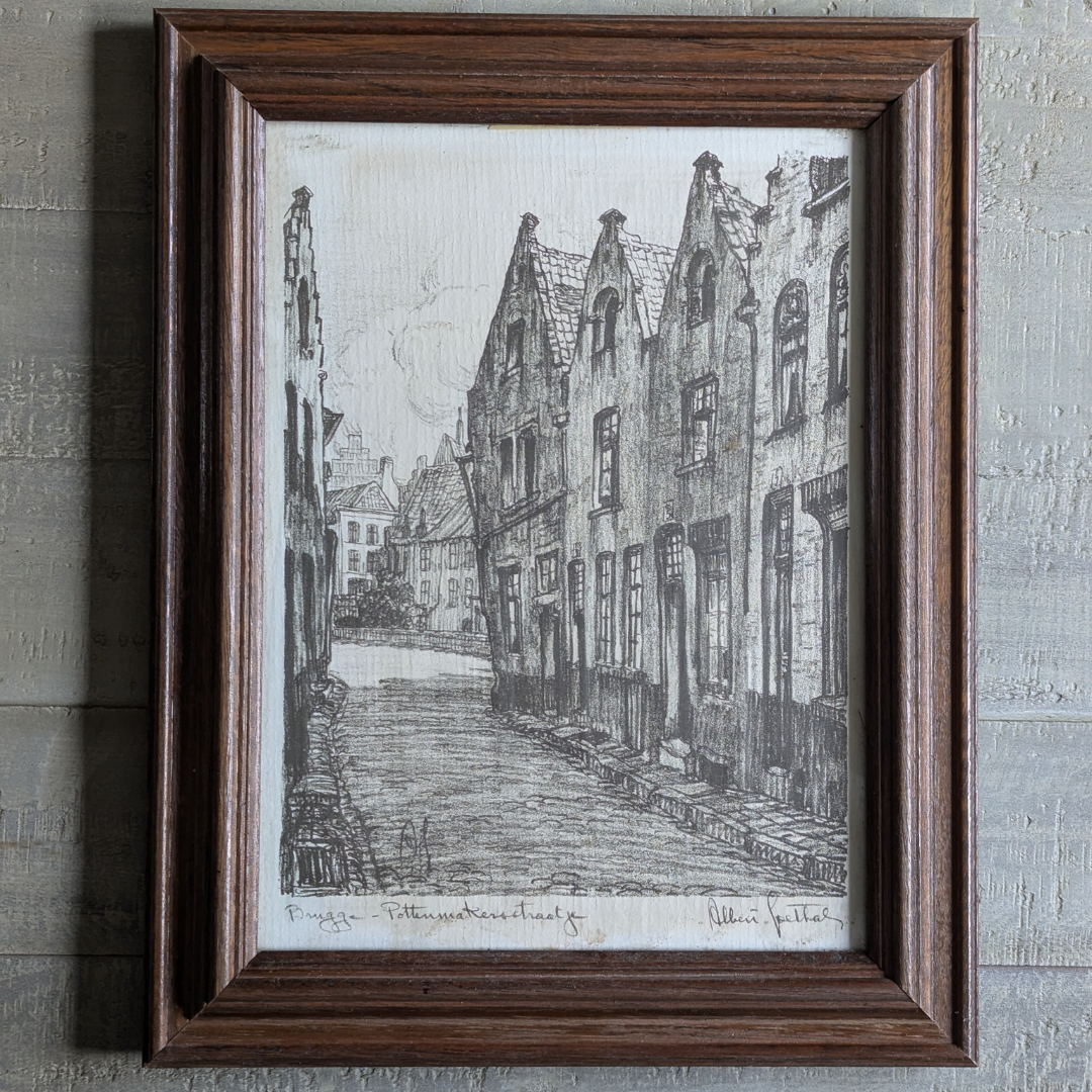 Small Framed Bruges Sketches
