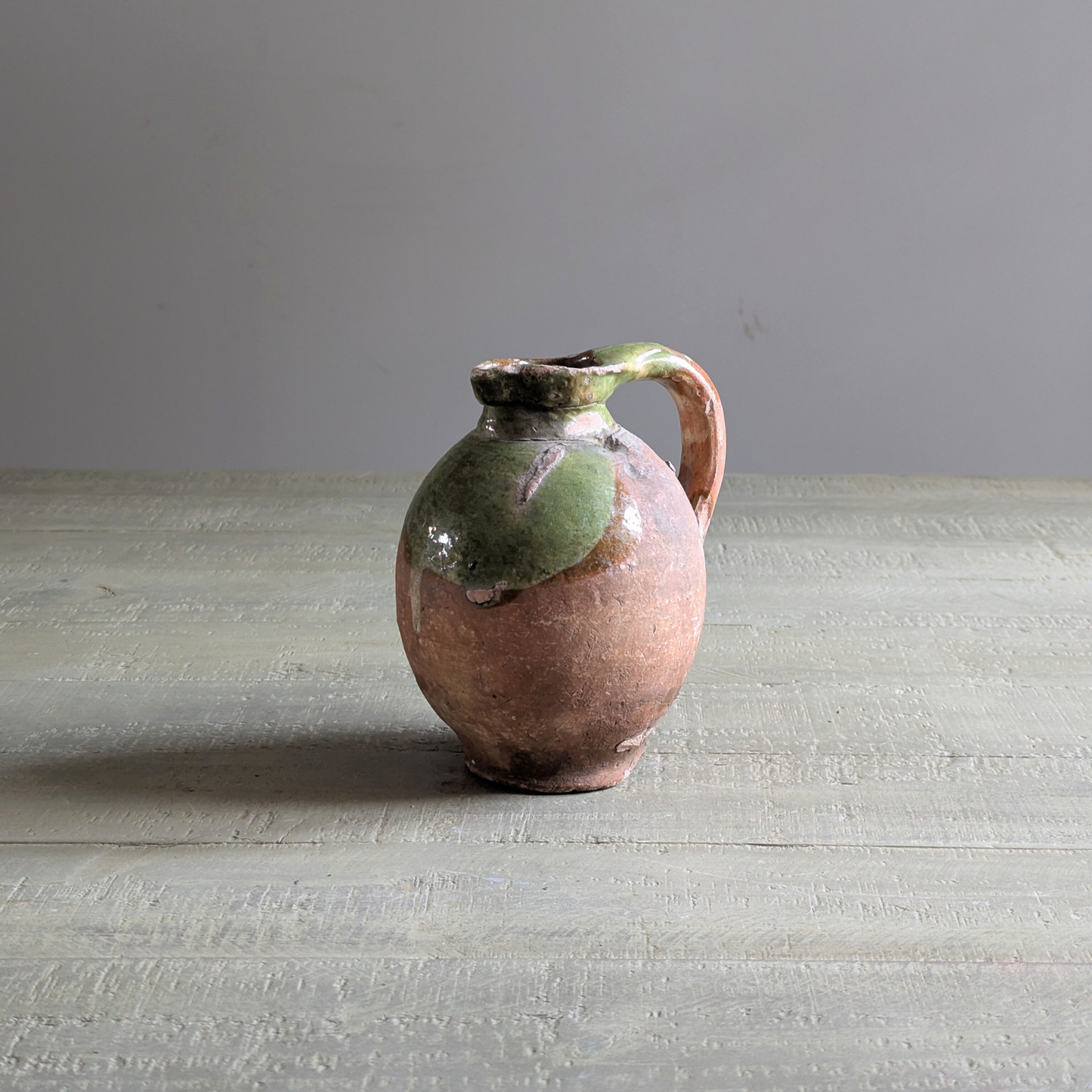 Small French Green Glazed Jug