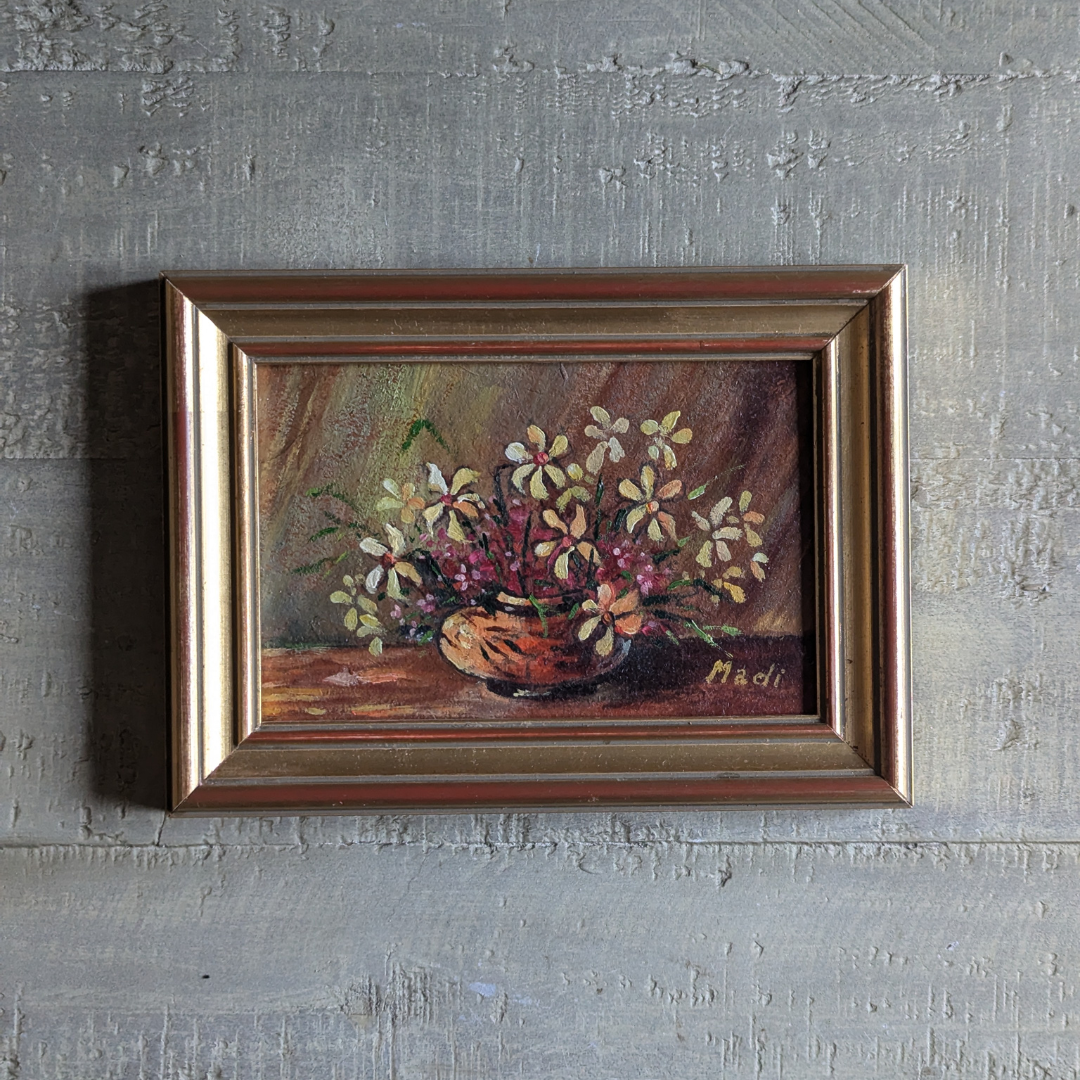 Framed Floral Painting