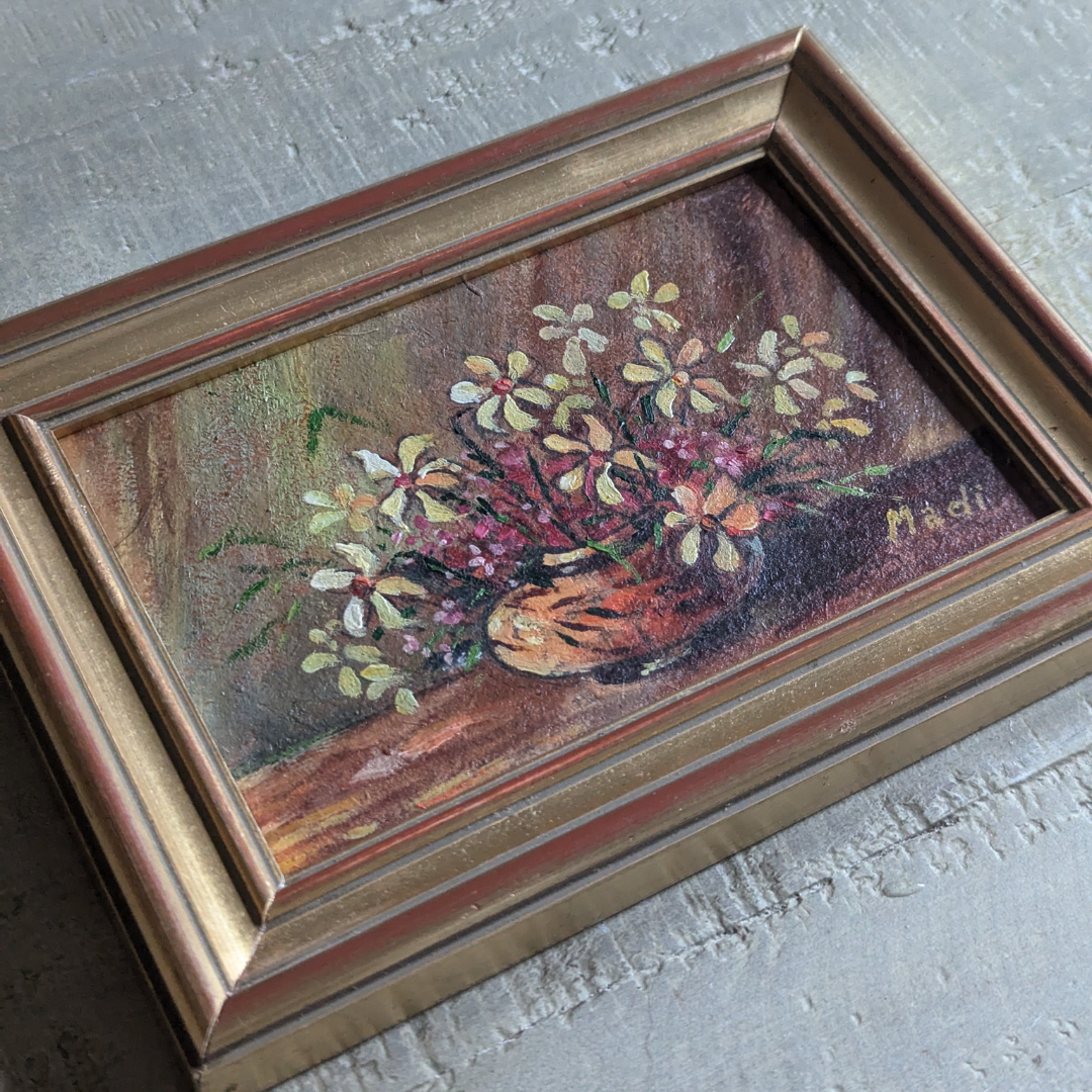 Framed Floral Painting