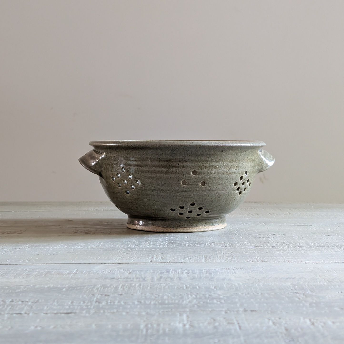 Green Studio Pottery Colander