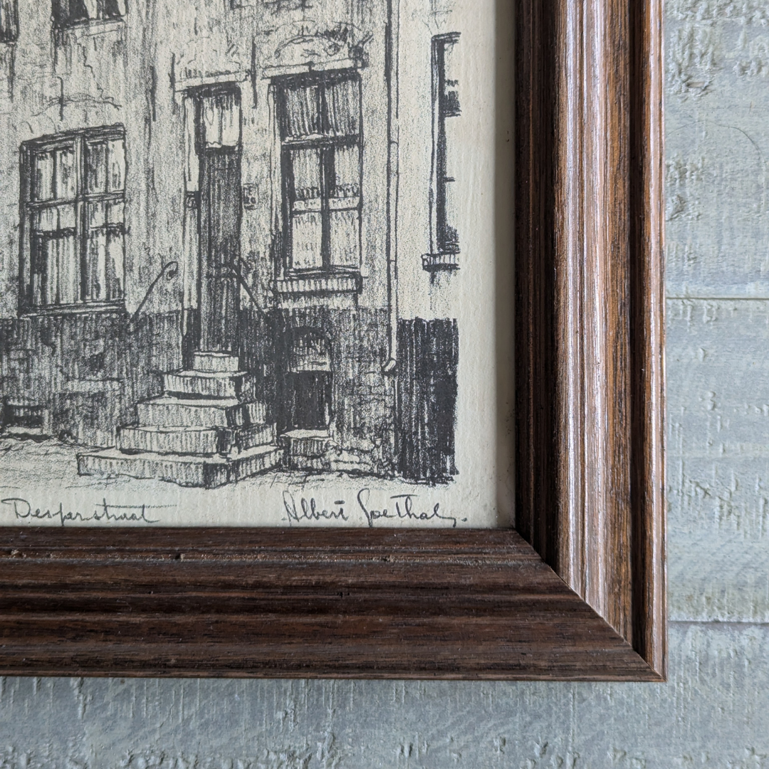 Small Framed Bruges Sketches