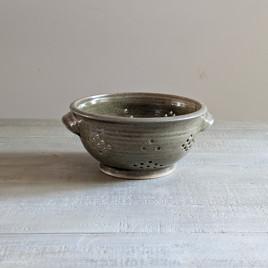 Green Studio Pottery Colander