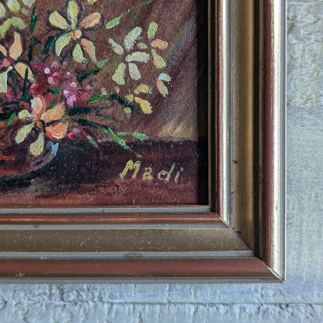 Framed Floral Painting
