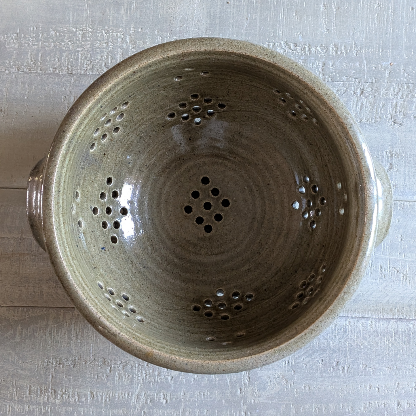 Green Studio Pottery Colander
