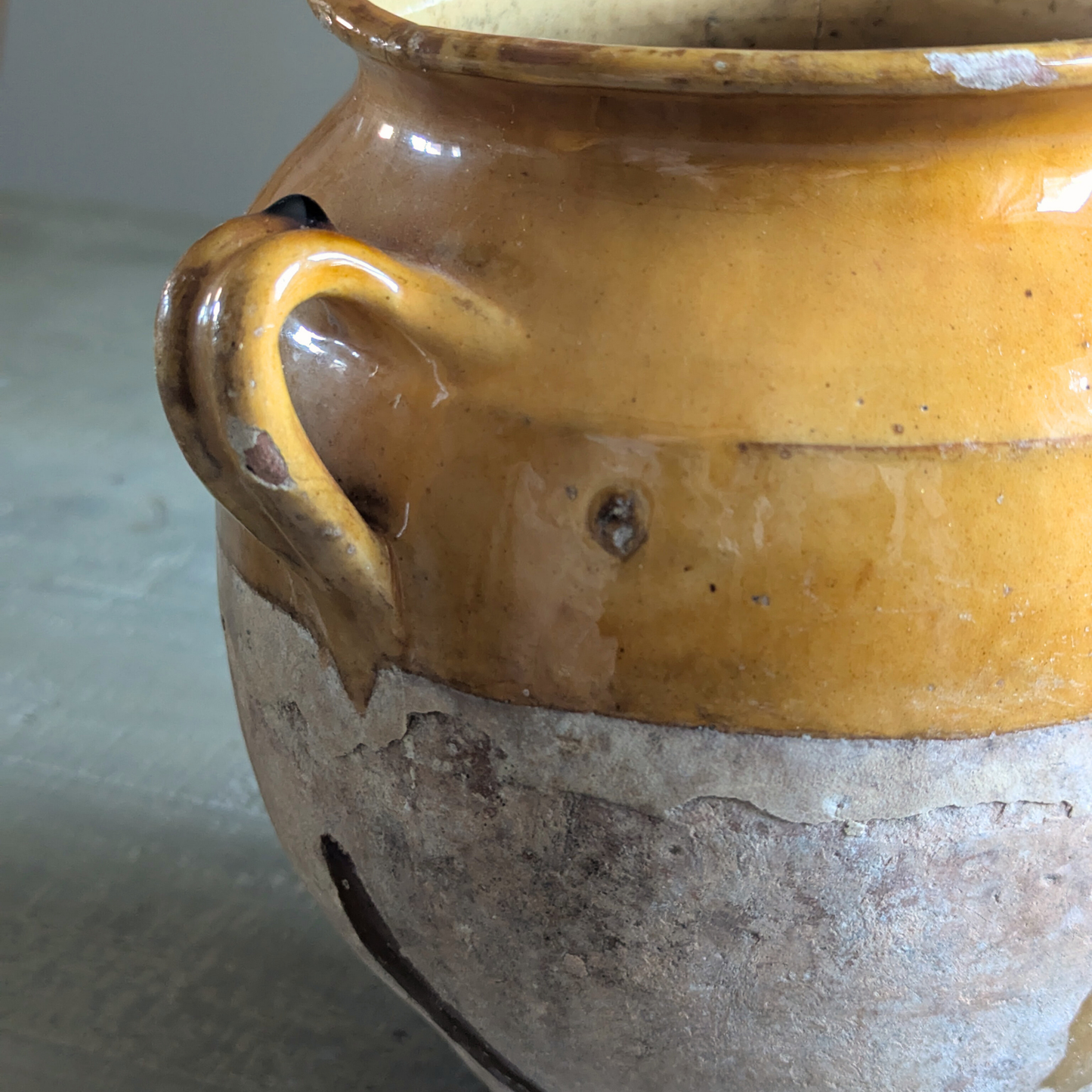 Medium Yellow Confit Pot