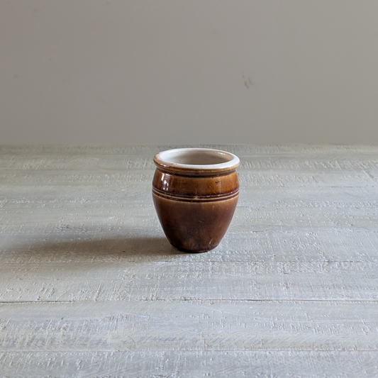 Small Brown Glazed Pot