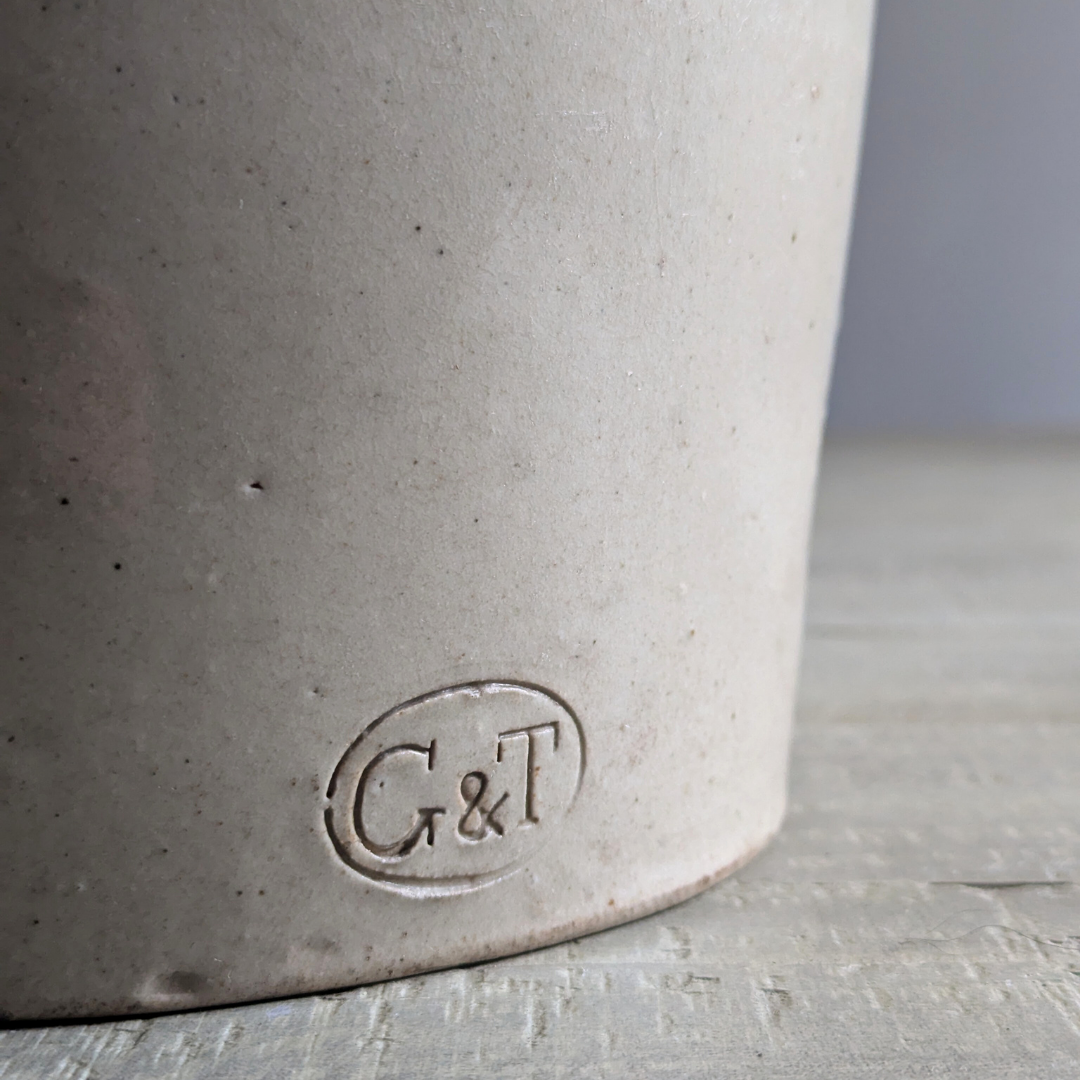 Large Beige Confit Pot
