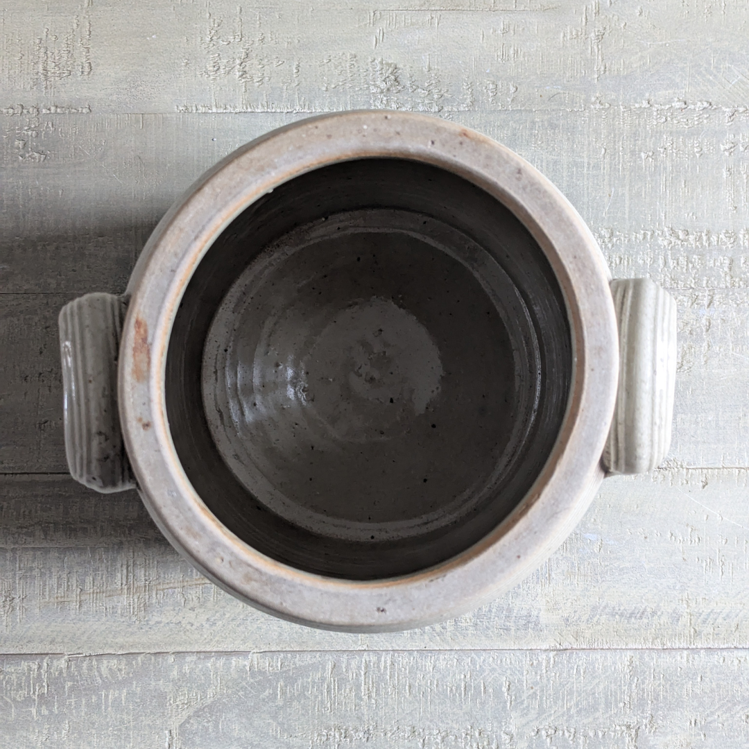 Large Beige Confit Pot