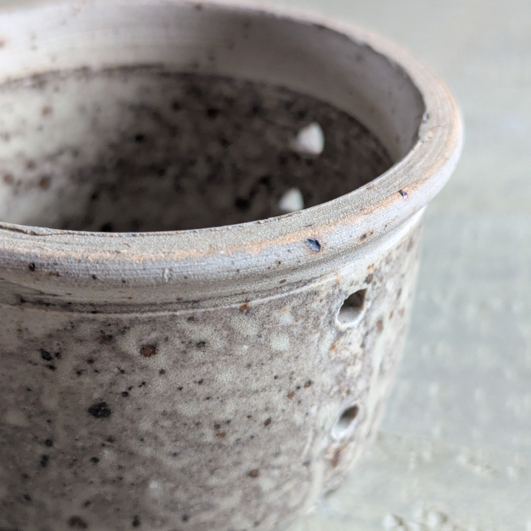 Speckled Grey Cheese Strainer