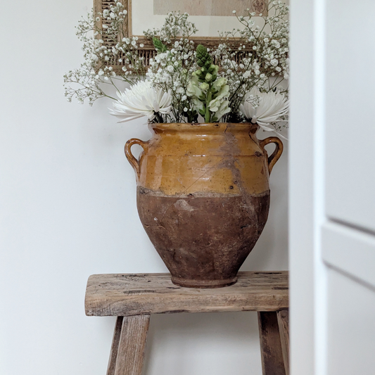 Medium Yellow Confit Pot