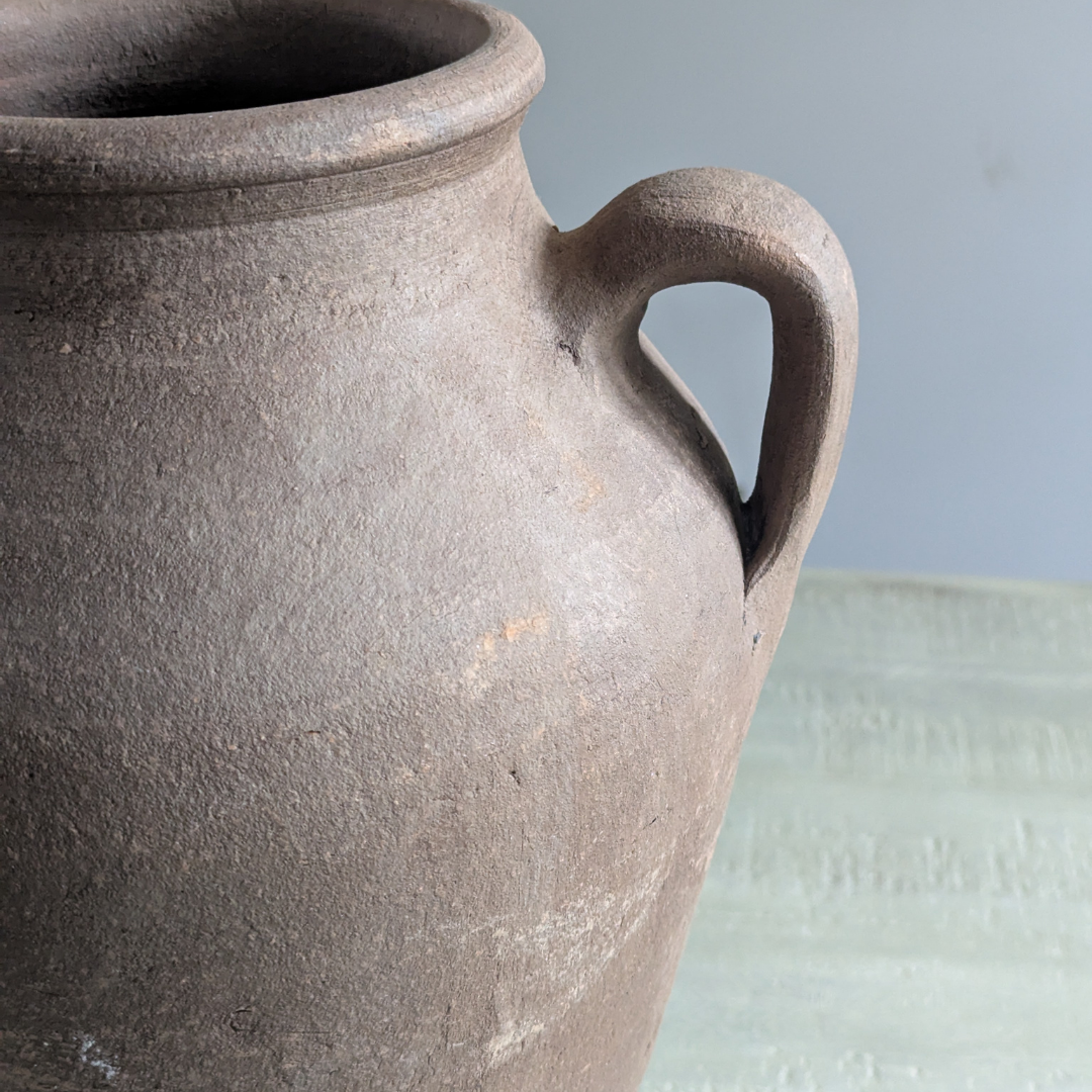 Medium Double Handle Brown Turkish Pot