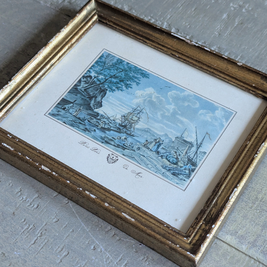 Mini Gold Framed Coastal Art