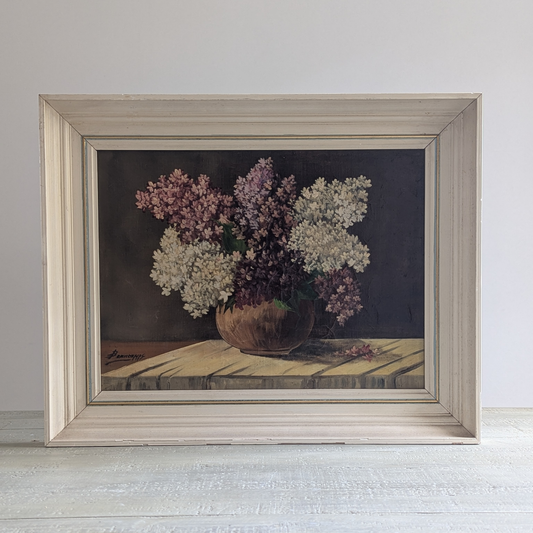 Large Framed Hyacinth Artwork