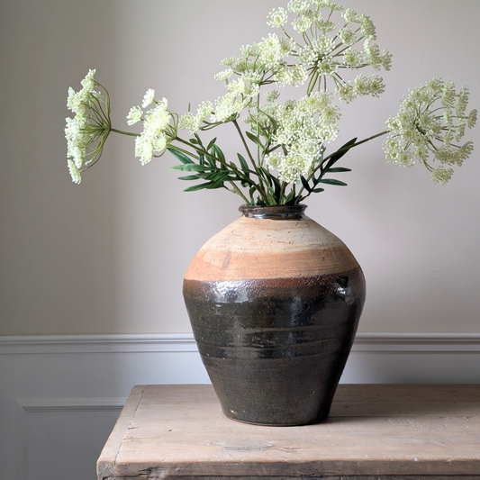 Large Chocolate Brown Vase