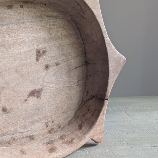 Pale Wooden Chapati Bowl