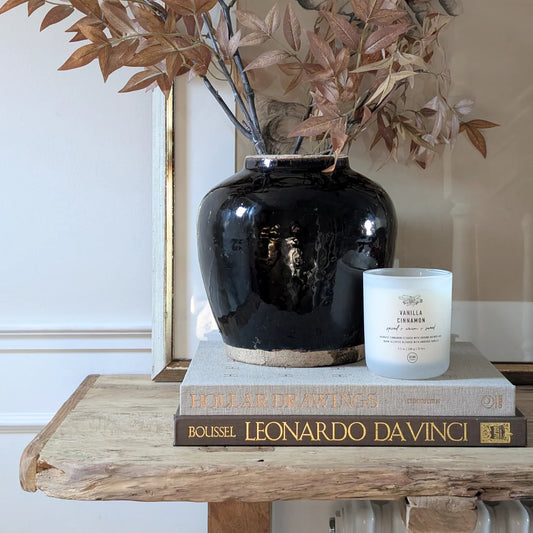 Large Black Chinese Pot