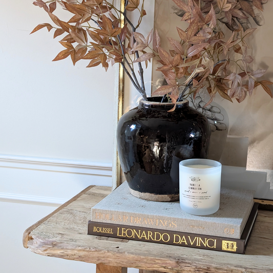 Large Black Chinese Pot