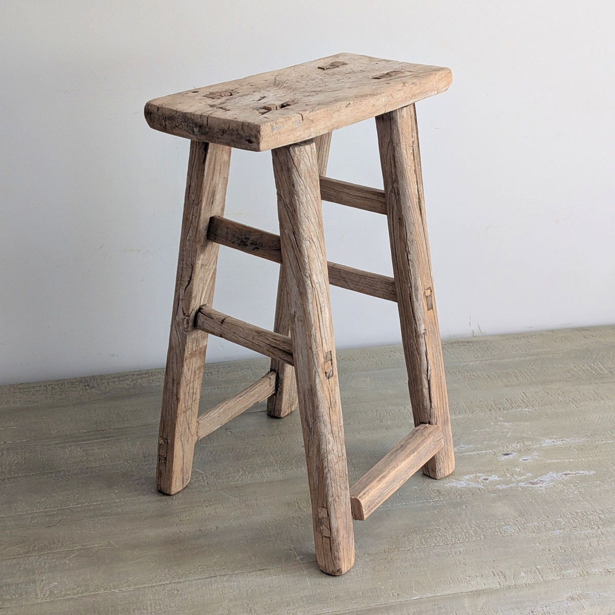 Large Reclaimed Milking Stool 3