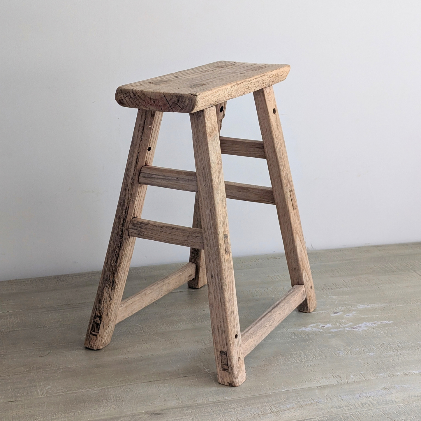 Large Reclaimed Milking Stool 4