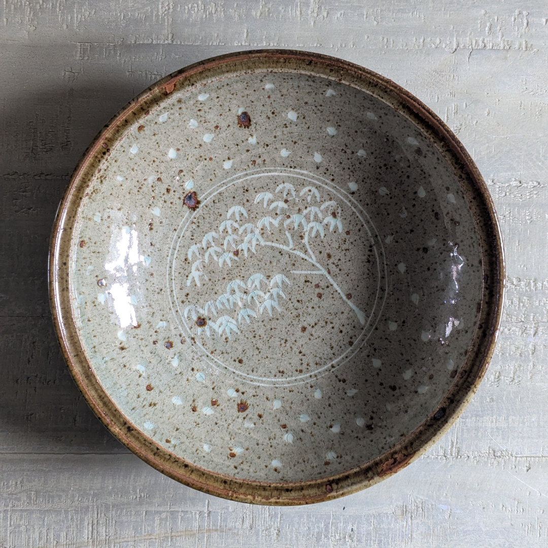 Studio Pottery Tree Bowl