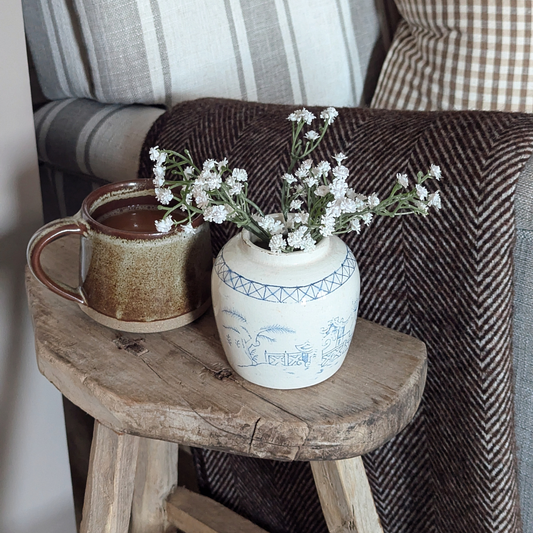 Small White Chinese Ginger Jar