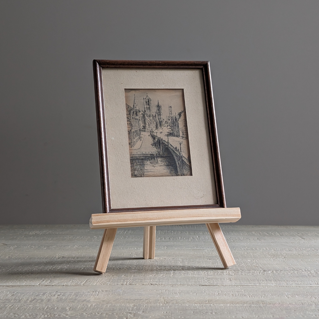 Small Framed Bruges Artwork
