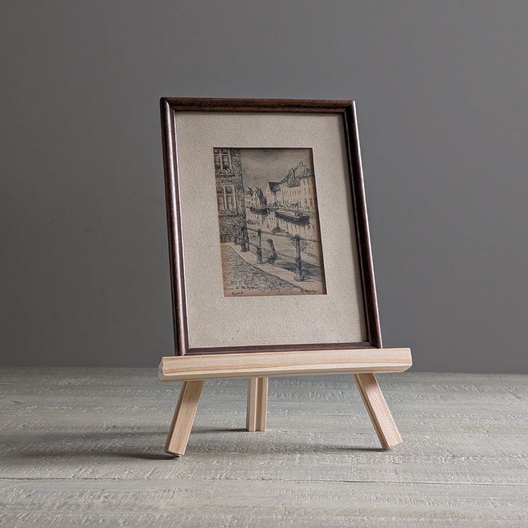Small Framed Bruges Artwork