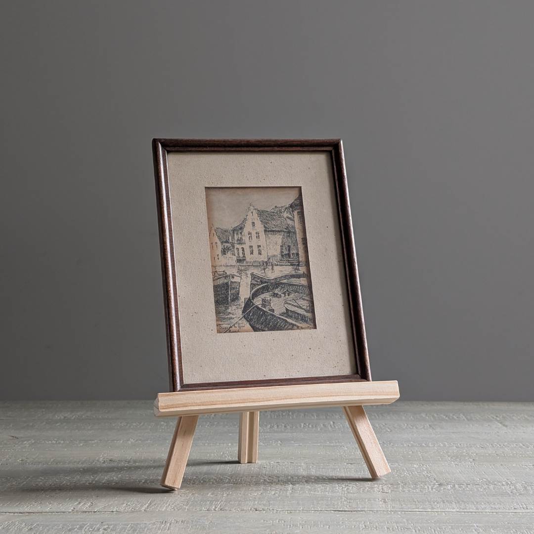 Small Framed Bruges Artwork