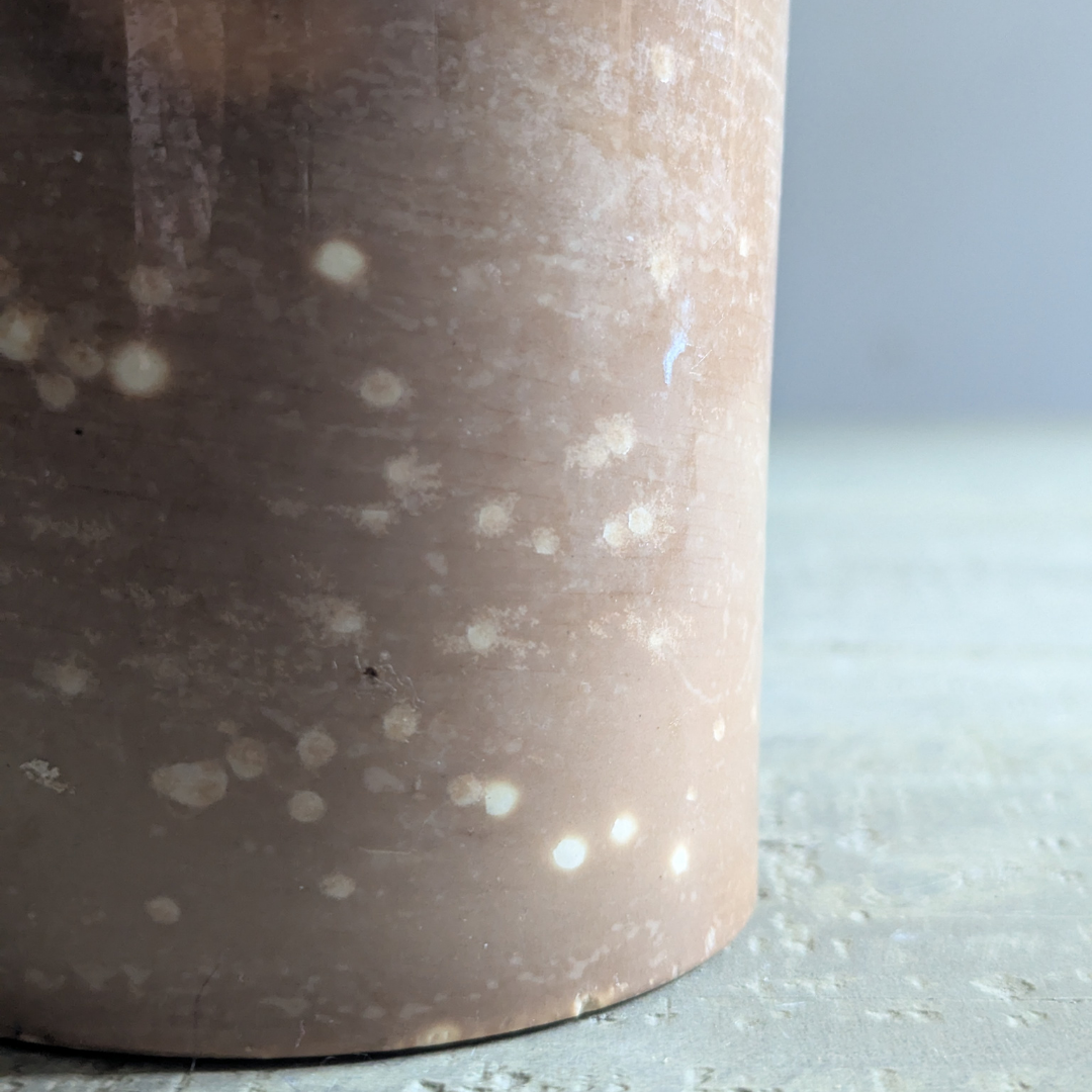 Tall Brown Mottled Pot