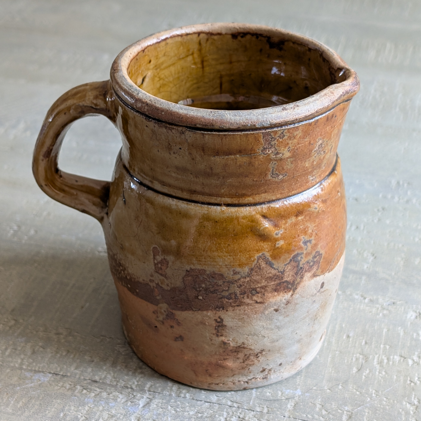 Small Orange Glazed French Jug
