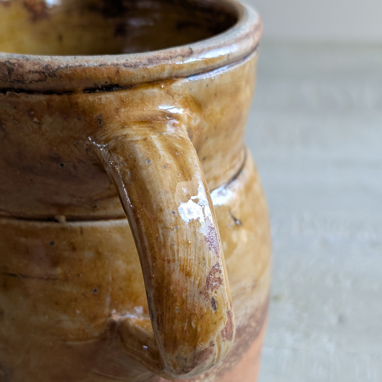 Small Orange Glazed French Jug