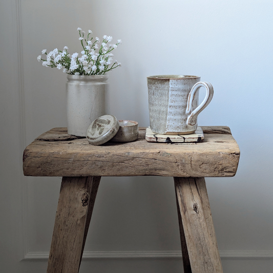 Small White French Pot