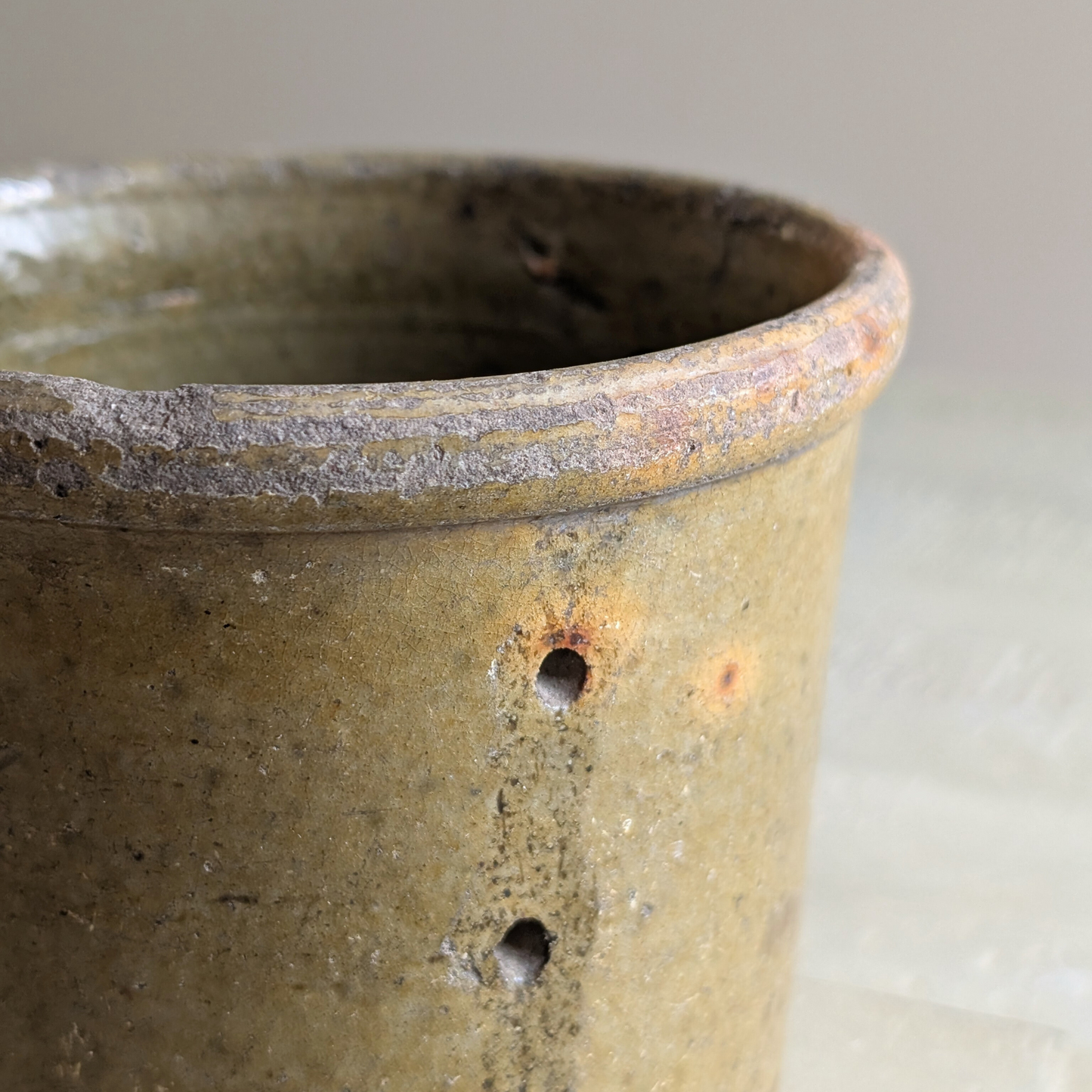 Tall Green Cheese Strainer