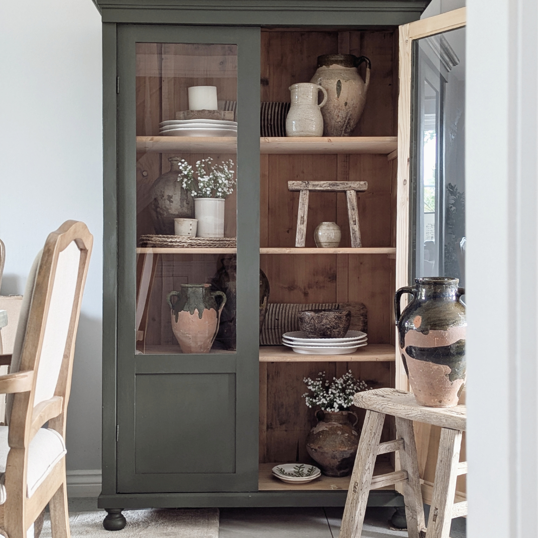 Medium Handled Green Turkish Pot