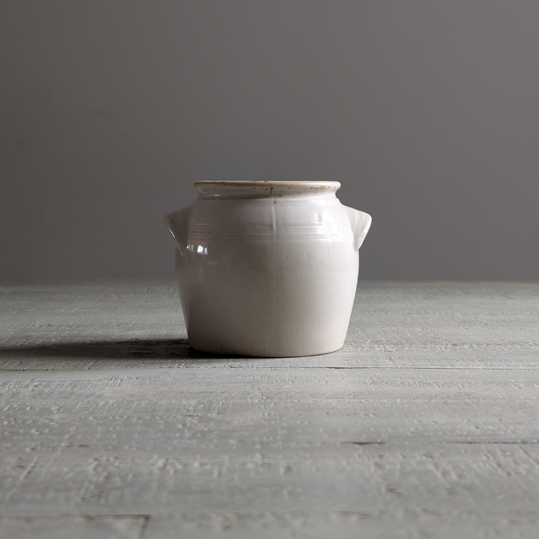 Small White Confit Pot