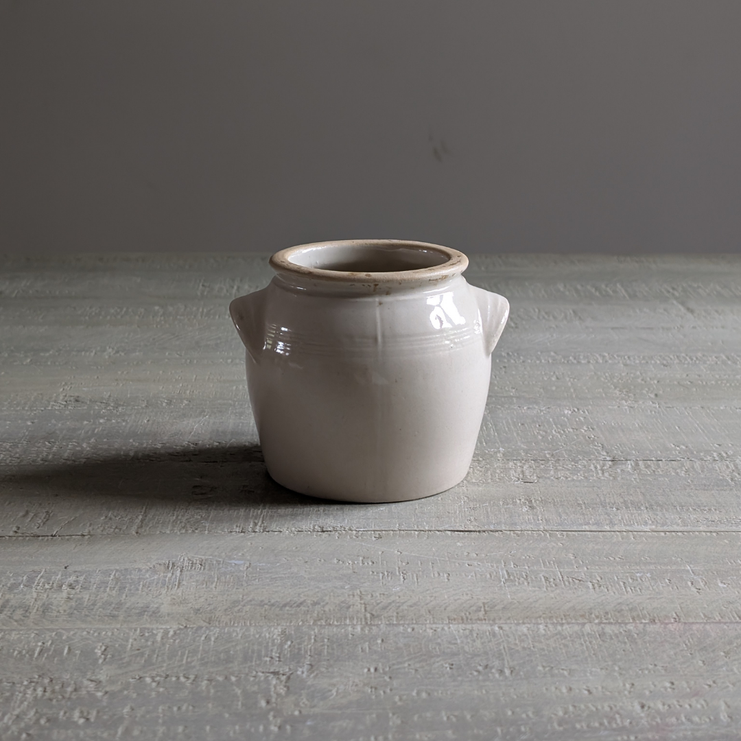 Small White Confit Pot