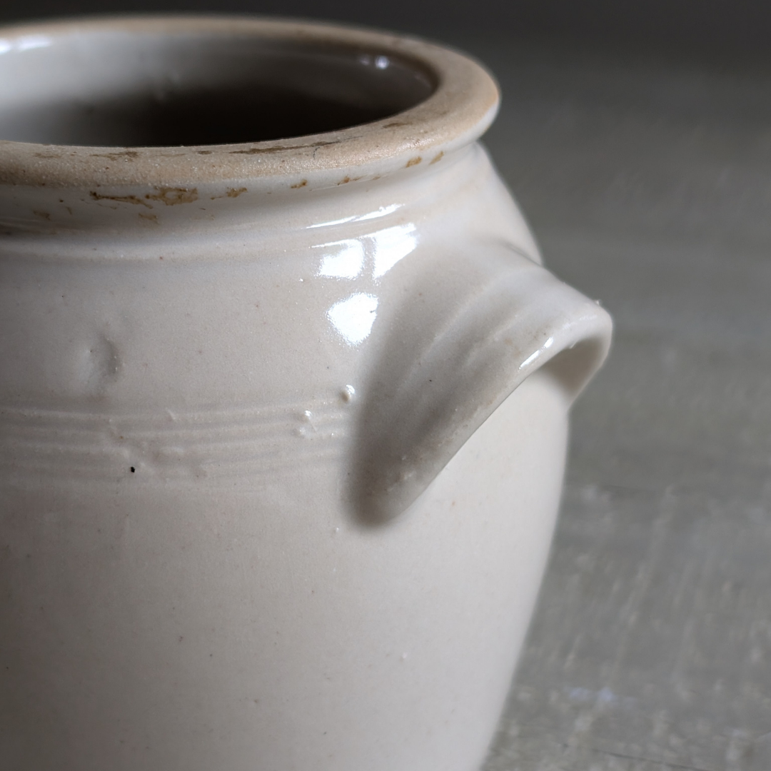 Small White Confit Pot