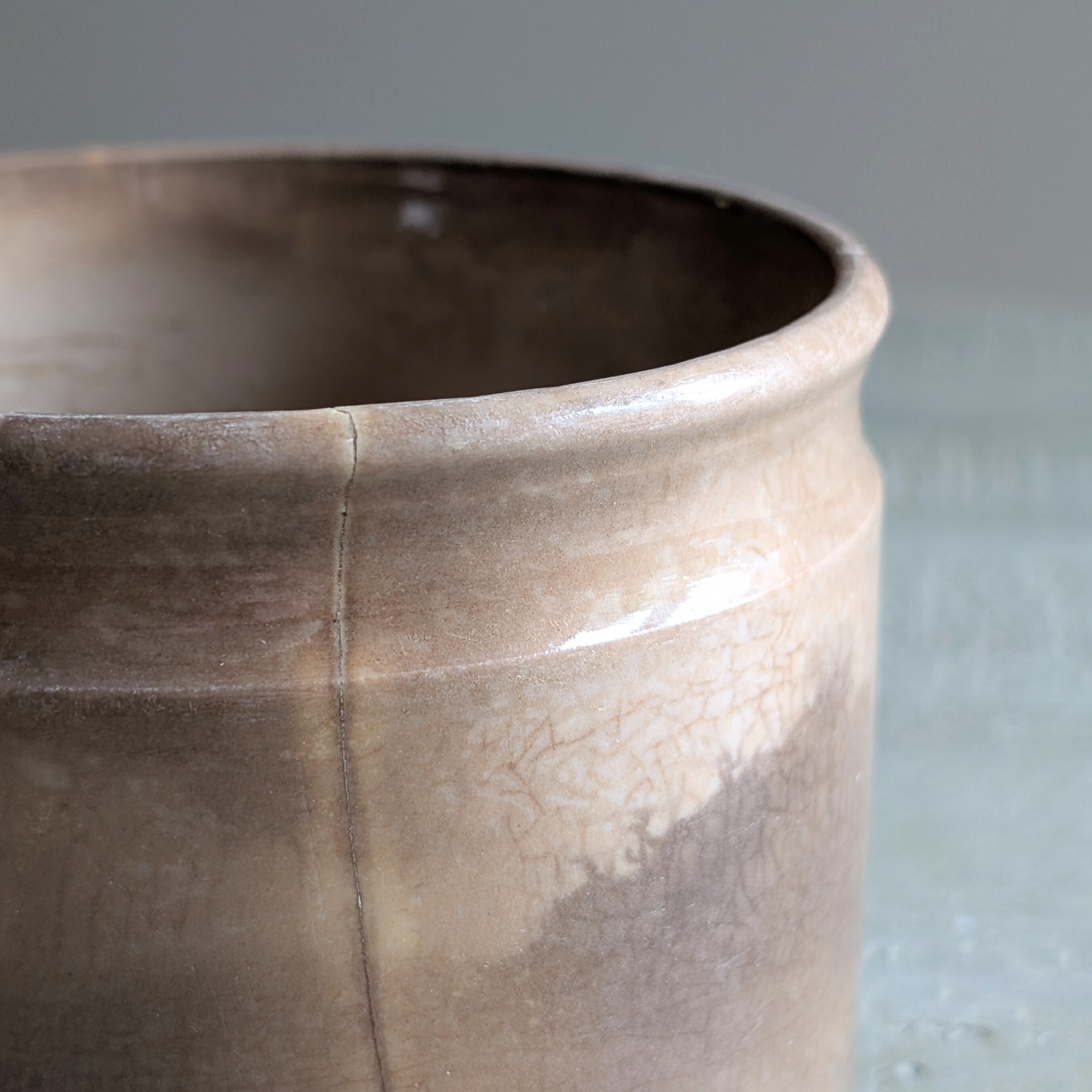 Brown Mottled Pot 3