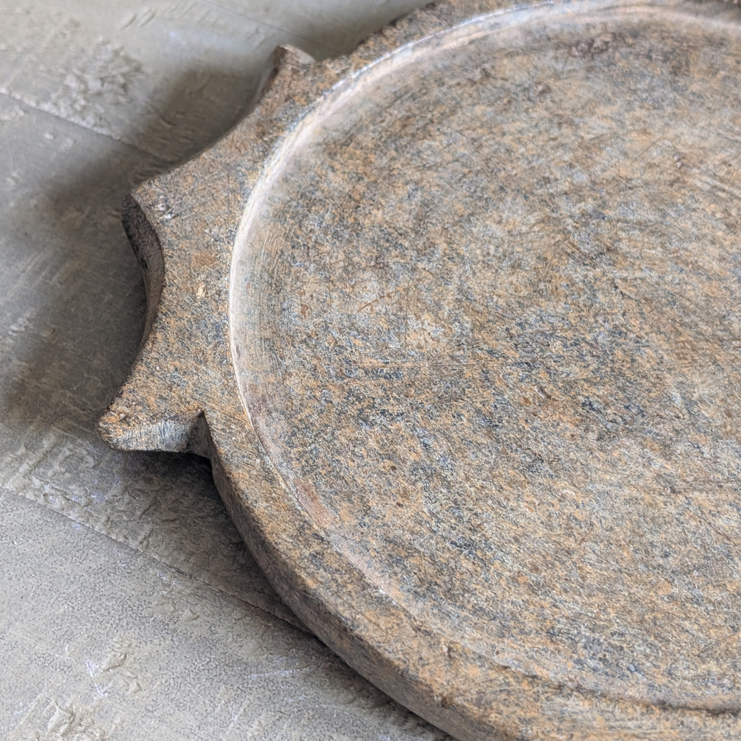 Antique Carved Stone Plate