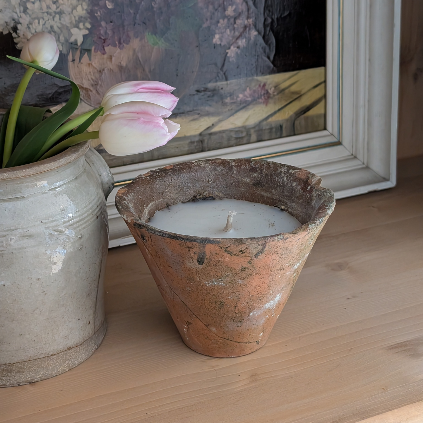 Terracotta Sap Pot Candle
