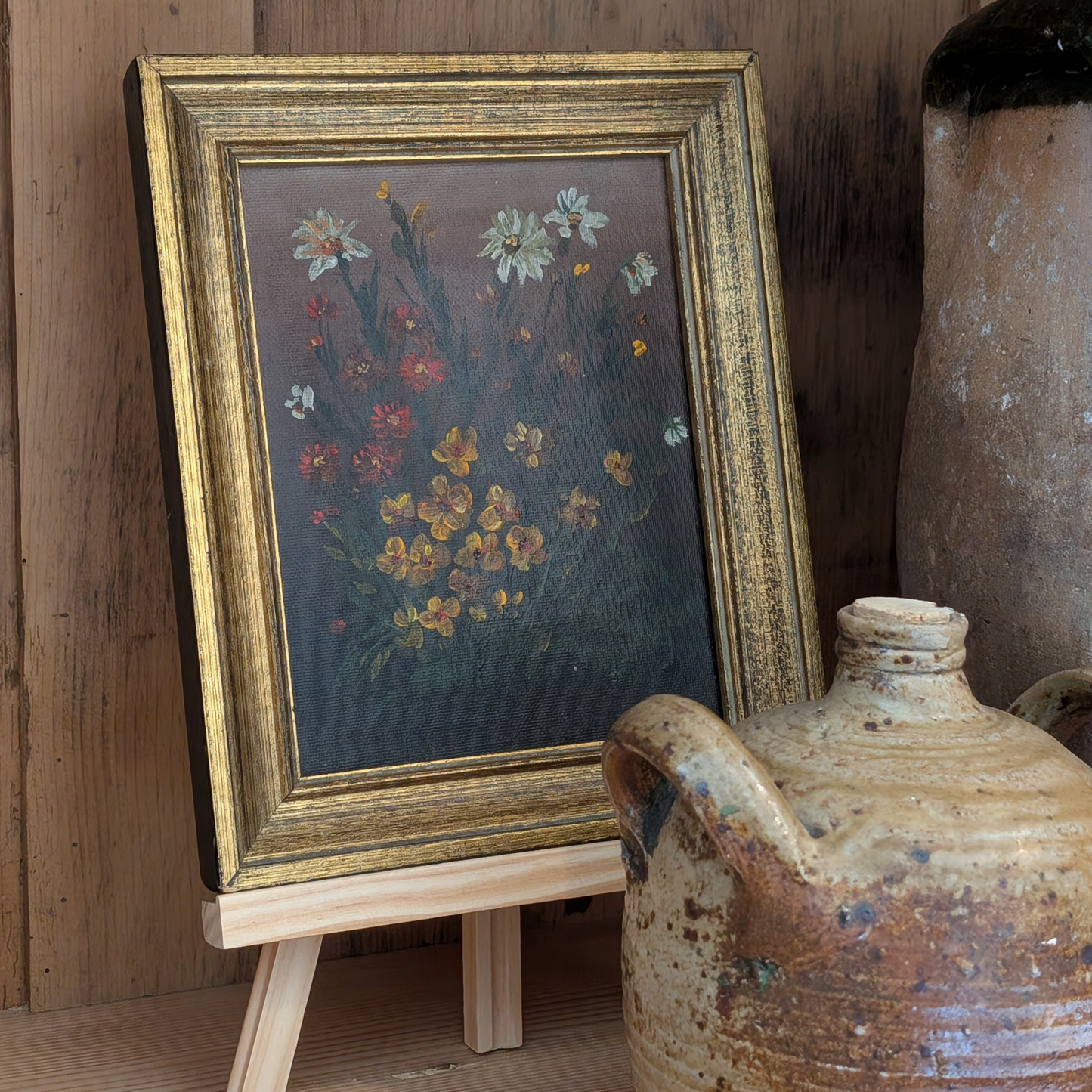 Gold Framed Floral Art