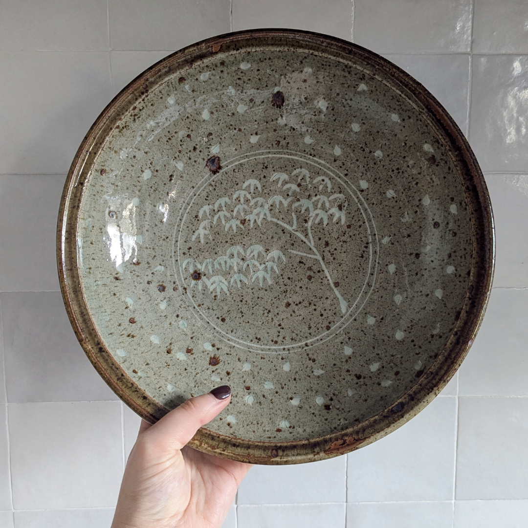 Studio Pottery Tree Bowl