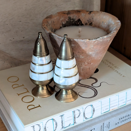 Brass Salt & Pepper Shakers