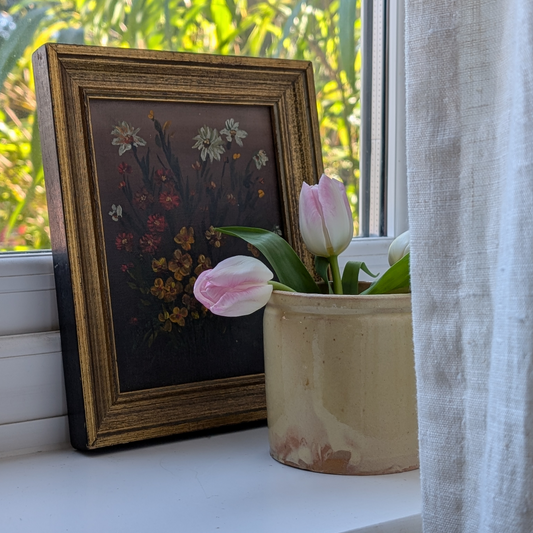 Gold Framed Floral Art